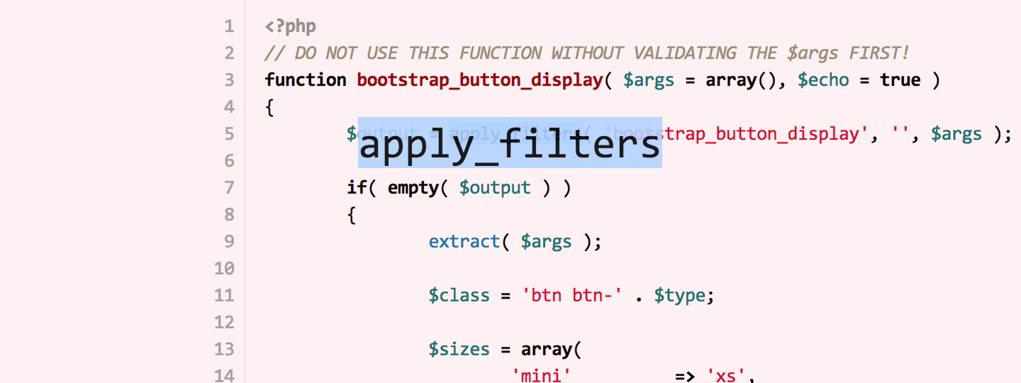 Apply WordPress Filters the better Way