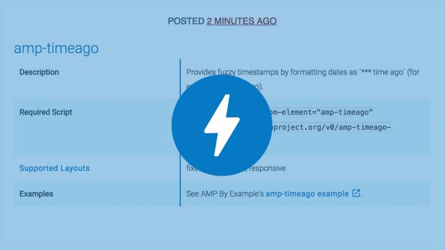 Using amp-timeago to display relative dates on your Native-AMP site