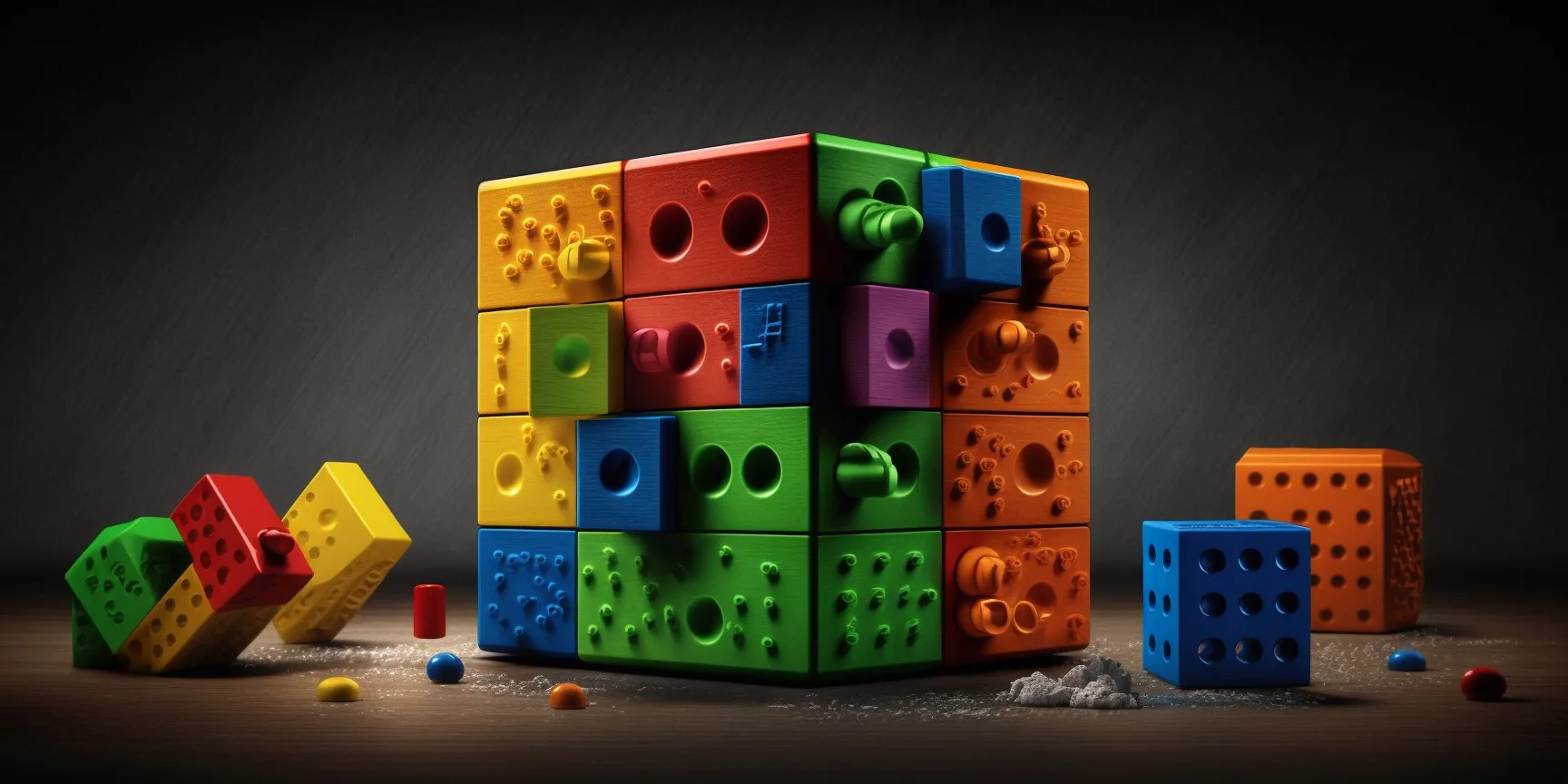 Building blocks illustration